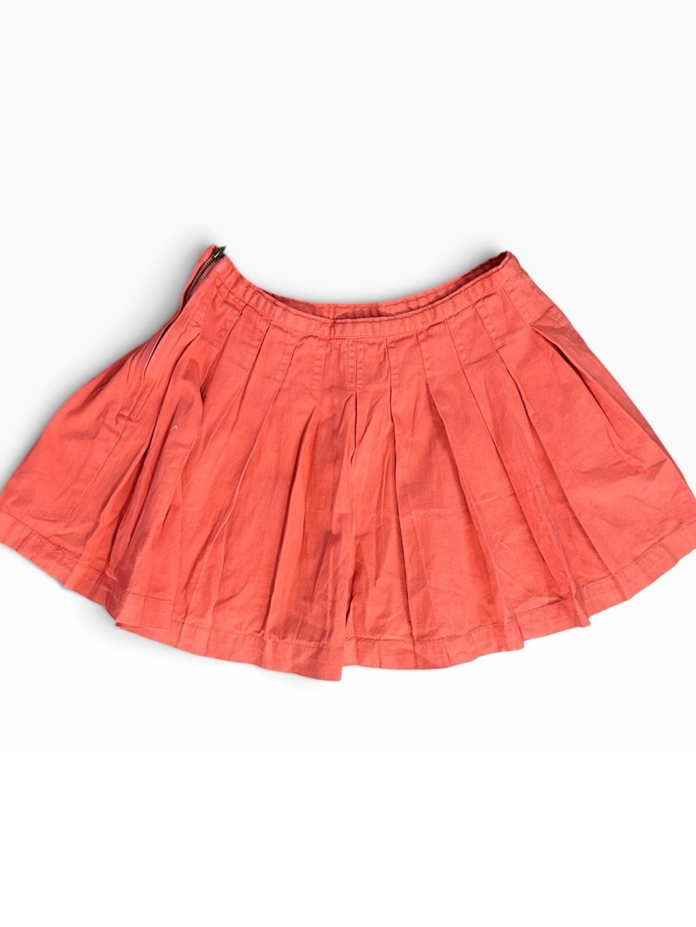 By Anthropologie Pleated Cotton Twill Mini Skirt - Picture 2 of 3